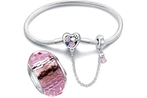 LNQOBU Bransoletka damska ze srebra wysokiej próby 925, z zapięciem w kształcie serca, najlepsze prezenty dla dziewczyn