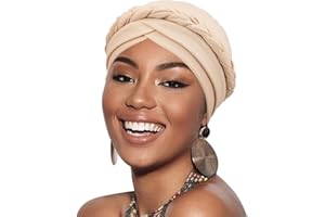 DRESHOW Chapeaux d'hiver pour Femmes Balaclava Knit Beanie Skull Cap avec Cordon de Serrage Chapeau écharpe à Capuche