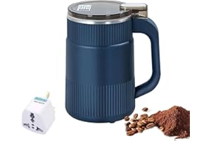 ONMDQS Coffee Bean Grinder Kitchen Grinder, 500ML 300W Household Small Powder Grinding Machine Electric Spice Fine Powder Grinder Household Powder Machine for Herbs Spices Coffee Beans Grains (Blue)