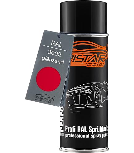 Normfest Lackspray RAL 3002 Karminrot – Seidenglänzend, 3x 400 Ml, Für Metall, Holz, Kunststoff