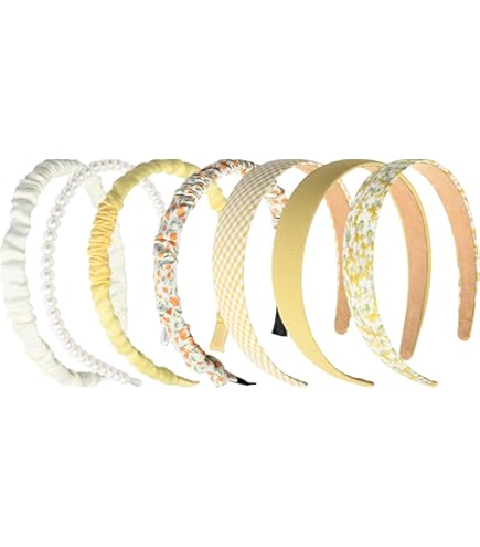 Set di 2 fasce per capelli da donna: giallo brillante e blu notte | Accessori eleganti e comodi - Italia