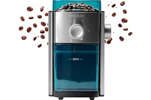 Cecotec Elektrisk kaffekvarn SteelMill 2000 Adjust Max. 150 W, platta slipskivor, 17 nivåer, 250 g, hermetiskt lock, avtagbar