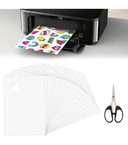 10 Fogli Adesivi Vinilici Argento Opaco A4 - Impermeabili, Stampabili