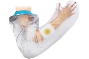 COCOCHERRY PICC Waterproof Arm Cast Covers for Shower - Reusable Adult Long full Protector Cover, Soft Watertight Seal to Keep Wounds Dry Bath Bandage Broken Hand, Wrist, Finger, Elbow No Mark on Skin