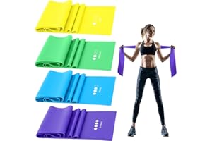 Fitnessbänder Set, GIEMIT Sport Band Fitness Trainingsband Latexfrei für Yoga, Pilates, Krafttraining, Physiotherapie