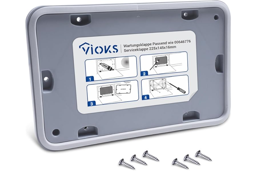Bosch Siemens Tumble Dryer Maintenance Door (Repair Kit with 6 Screws)