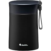 Aladdin Bistro Thermavac Stainless Steel Food Thermo, 0.40 Lt, Black