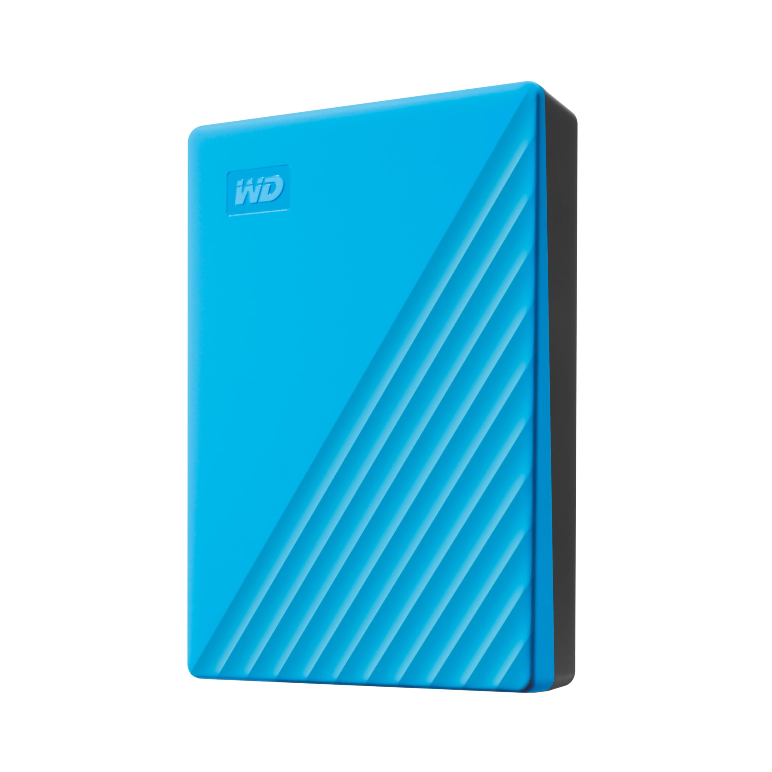 Western Digital WD 5TB My Passport Portable Hard Disk Drive, USB 3.0 with Automatic Backup, 256 Bit AES Hardware Encryption,Password Protection,Compatible with Windows and Mac, External HDD-Blue