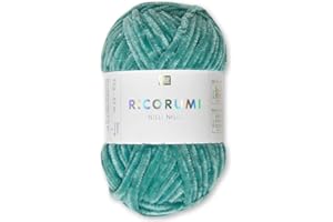 Frida's Wollhaus Rico Design - Gomitolo di ciniglia Ricogurumi Nilli Nilli Amigurumi, morbido, vellutato, lavorato a maglia, 30 colori (017, turchese)