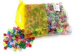ARKCRAFT Ark Craft Glitter Pony Beads Assorted Colours - 1000Pcs (KID0010)