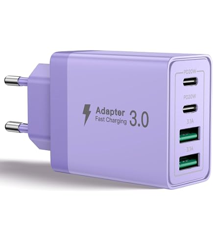 Chargeur USB-C 30W GaN FOREVER COLORUM - Charge Rapide PD, 1 Port USB-C + 1 Port USB-A, Compact Et Sûr - 7