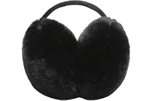 dinghaole Fluffy Ear Muffs - Plush Thermal Furry Ear Covers, Windproof Headband for Outdoor Sports - Ideal for Boys, Girls Cycling & Running