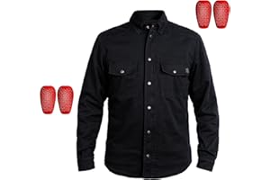 John Doe Herren Motoshirt Black Hemd