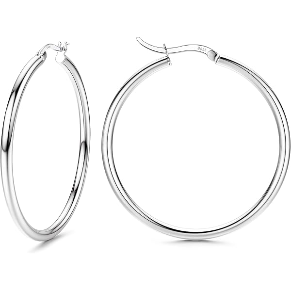 Paio Orecchini A Cerchio 925 Vero Argento Spessore 2 MM 12,14 - Foto 8