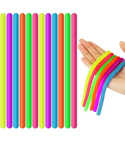 8 Stuks Kleurrijke Zintuiglijke Stoelbanden - 0,6 mm Dik Stoelbanden voor Kinderen, Flexibele Aanpassing Rekbare Stoelband, Bureaus Rekbare Voetband voor Bureau, ADHD, Autisme, Klaslokaal