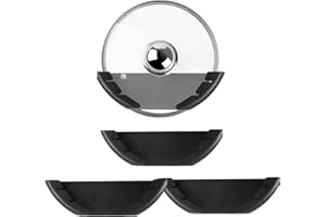 Smavles 3er Pack Topfdeckelhalter Wand Set aus Kunststoff - Passend für 6-13,5in Große Pfannendeckel - Selbstklebendes Deckelhalter Küche Set zur Wandmontage,Topfdeckelhalter Schranktür/Wand