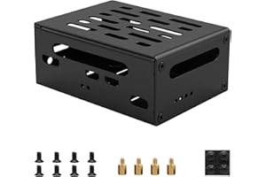 Geekworm X306-C1 Metal Case Compatible with X306 UPS Shield and Raspberry Pi Zero 2W