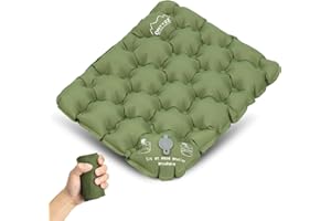 ONTYZZ Coussin de Siège étanche Coussin d’Assise Gonflable Coussin de Chaise de Bureau Coussin Assise Camping Stade Portable Léger pour Le Travail Et La Maison Coussin de Concert Résistant Humidité