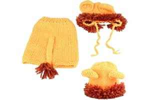 HZTYYIER Baby fotoshooting, Baby Löwe Kostüm, Baby weiches bequemes niedliches Löwe Kostüm Foto Prop, Neugeborenen Fotografie Baby kostüm