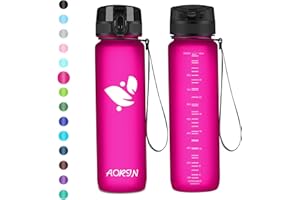 ‎AORIN AORIN Trinkflasche - 350ml/500ml/750ml/1L，Wasserflasche BPA-Frei & Tritan Auslaufsicher Sportflasche，Erwachsene，Trinkflasche Kinder，Fitness,Laufen,Yoga,Fahrrad,Outdoor