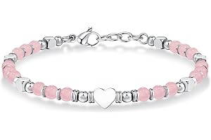 CASSIECA Armband Kvinnor Stål Pärlor Armband Natursten Hjärta Armband Rostfritt Stål Justerbart Armband Turkos Tigeröga Prese