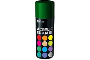 Biodur Universelle Acryl-Emaille Sprühlack 400 ml, Glänz RAL 6005 Moosgrün, Glänzend, Akrylemaille UV-beständig, Universell Einsetzbar für Innen- und Außenbereich, Schnelltrocknend Sprühdose