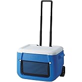 Coleman Poly-Lite Yalıtımlı Tekerlekli Cooler Taşınabilir Soğutucu Kamp Buzluğu 46 LT, 50 QT 3 G&uuml;n Soğuk