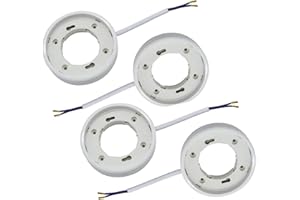 TWDRTDD Attacco per portalampada GX53 per lampade LED Gx53 e lampadine CFL con cavo da 10 cm (confezione da 4)
