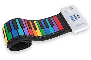 McGrey RA-49 Piano Enroulable pour Enfants et Adultes - Facile à Transporter - Idéal Vacances, Anniversaires, Chambres - Batterie Intégrée.