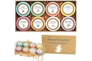 SONGVISON Duschbomben für die Aromatherapie – 8er-Pack beruhigende Duschbomben für Frauen, Aromatherapie-Geschenkset zur Selbstpflege mit Spa-Düften, ideal zur Entspannung zu Hause