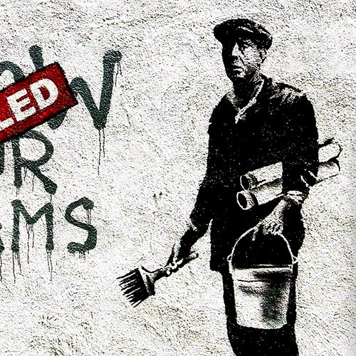 Banksy Graffiti Künstler ‚Folgen ihrer Dreams Abgesagt‘ – 40.6cm (40cm) Kissenbezug - 3