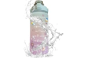 MENAYODA Borraccia sportiva da 2 litri con cannuccia, senza BPA, a prova di perdite, per gym, attività all'aperto, ufficio (verde)