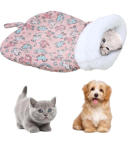 Nid Douillet Semi-fermé Pour Chien Ou Chat - Tissu Oxford Extérieur, Polaire Arctique Intérieur - Tailles S (32x40 Cm) Et L (37x46 Cm), Lavable - 5