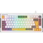 Everest KB-75 Smooth Beyaz/Gri/Sarı RGB aAydınlatmalı Q Membrane Oyuncu Klavyesi