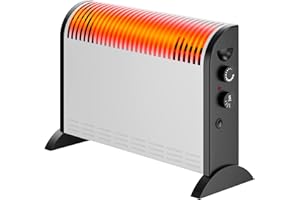 Convector con ventilador/Radiador eléctrico Extralink LCV-06, 2000W, 3 niveles de potencia, Termostato regulable, Protección contra Sobrecalentamiento, tamaño compacto, bajo consumo…