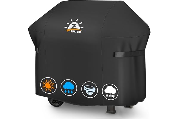 Zettum Housse de barbecue 132 cm - 7106 - Housse de barbecue Exterieur pour Weber Spirit série 300 - Bâche de Protection imperméable - Housse pour Weber Spirit E310, Sprit E315, E330 et Spirit II E310