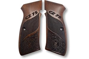 ZIB GRIPS CZ-75 Impugnatura a pistola realizzata a mano in legno di noce Ars.026