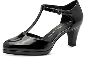 MARCO TOZZI Escarpins à Brides Femme Élégants Talon Conique