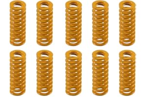 Aokin Ressorts de lit d'imprimante 3D, 8mm OD 20mm Length Compression Mould Die Springs Light Load Pour imprimante 3D Creality Ender 3, Ender 3 Pro, Ender 3 V2, Ender 3S, 10 pièces