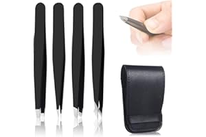 SATIFICER Set Pinzette per Sopracciglia,Pinzetta Sopracciglia Professionale Per Le Sopracciglia e Bellezza e Trucco,Peli Del Naso e Schegge