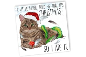 NOTNICETHINGS Christmas Cards for Family Members Cat Christmas Cards - Mum Funny Christmas Card for Her or Him - Cat's Mum and Dad Christmas Card - Funny 2023 Xmas Cards - Houmorous Christmas Cards