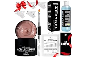 BENAIL PROFESSIONAL Benail | Kit Acrygel Unghie Completo, HEMA Free, TPO Free, Acrygel per Unghie Ricostruzione, Kit Polygel, Gel Unghie Ricostruzione, Resistente fino a 5 Settimane con Dual Form
