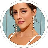 14K Gold Plated Long Pearl Earrings for Women White Pearl Drop Dangle Earring Hypoallergenic Elegant Wedding Pearl Tassel Ear