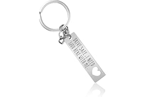 Llavero BluVast Drive Safe, llavero cálido, pareja de llaveros, Drive Safe, I Need You Here con un anillo creativo personalizado para regalar a padres, maridos, amigos