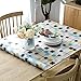 Produktbild XMMLL Pvc-Tischdecke wasserdicht Soft Glas Tischdecke Tisch Matte Kostenlose Waschtisch Mat, 60cmx60cm 2 Stück