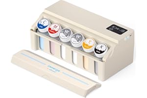 OFFNOVA Immerge CISS DTF mit Digitalanzeige, Weißtinten-Zirkulationssystem, Verlängertem Tintenschlauch und Tintenabfallsammler für ET8550 ET8500 L1800 L805 und L800 Drucker