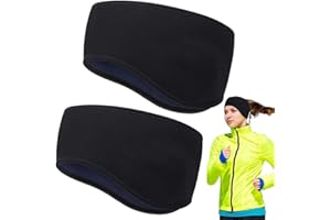 HASAGEI Fascia Sportiva Capelli, Calda dell'Orecchio Headband Fascia Unisex, Ideale per Sport,Pilates,Tennis, Yoga, Bicicletta, Fare Jogging e così Via