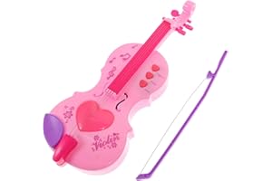 jojofuny Violon Enfant Jouet ÉDucatif en Plastique - Instrument De Musique CréAtif pour DéVeloppement Musical - IdéAl pour Les Enfants - Couleur Rose - 32 X 12 X 5 Cm