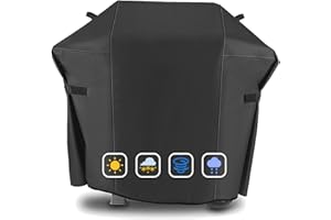 VNIERXFUL Weber Spirit& Spirit II - Copertura per barbecue serie 200, 600D, resistente all'acqua, per barbecue Weber Spirit II E210, E210, 2 bruciatori, protezione per tutte le condizioni atmosferiche