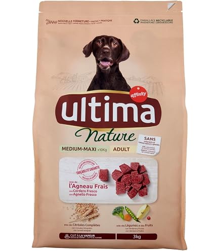 Cibo Per Cani Naxos Adult Medium/Maxi Mature, Agnello E Agrumi, 12 Kg - Monoproteico, Per Cani Anziani 8+